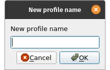 User profile dialog