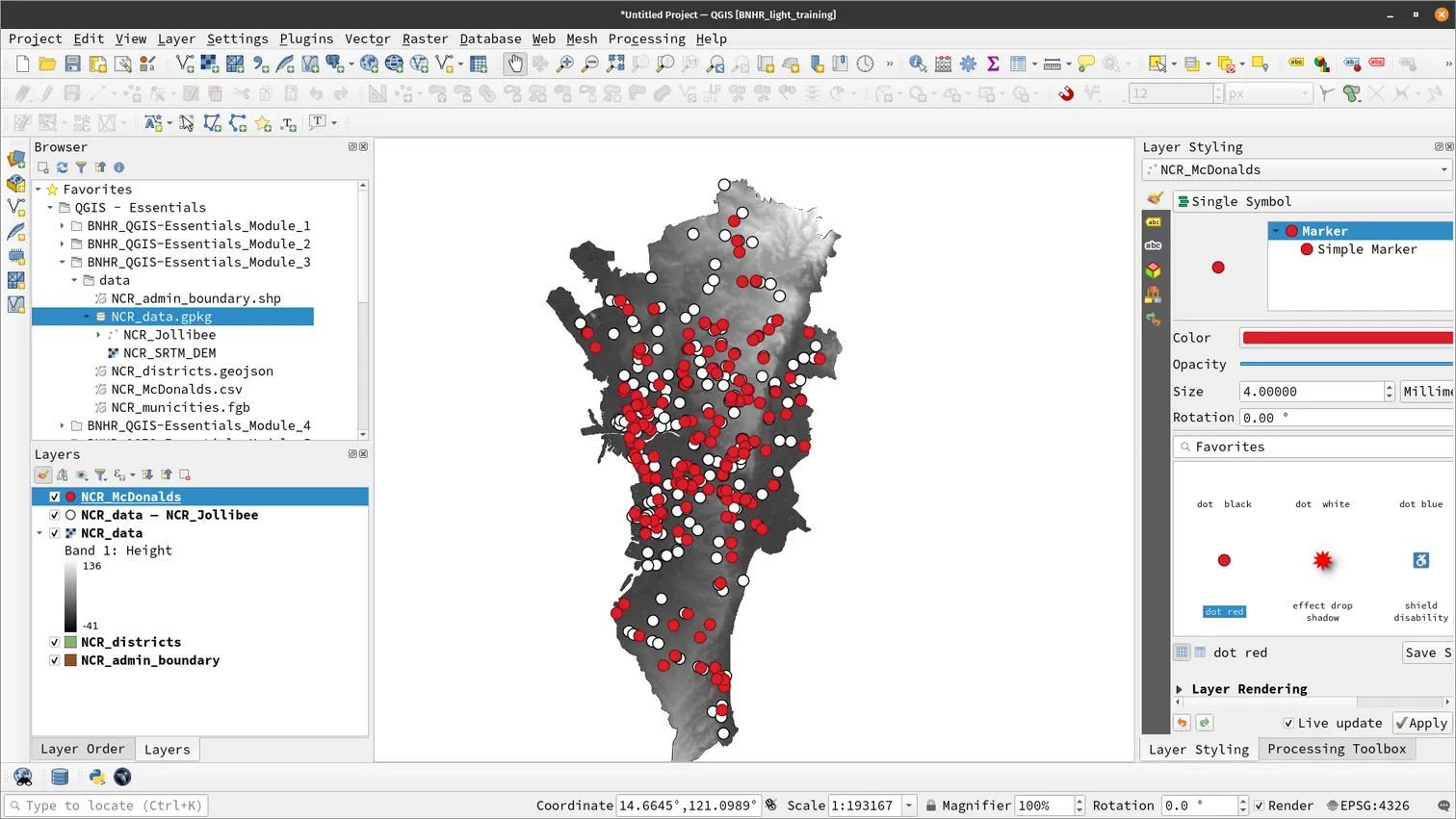 NCR_McDonalds loaded in QGIS