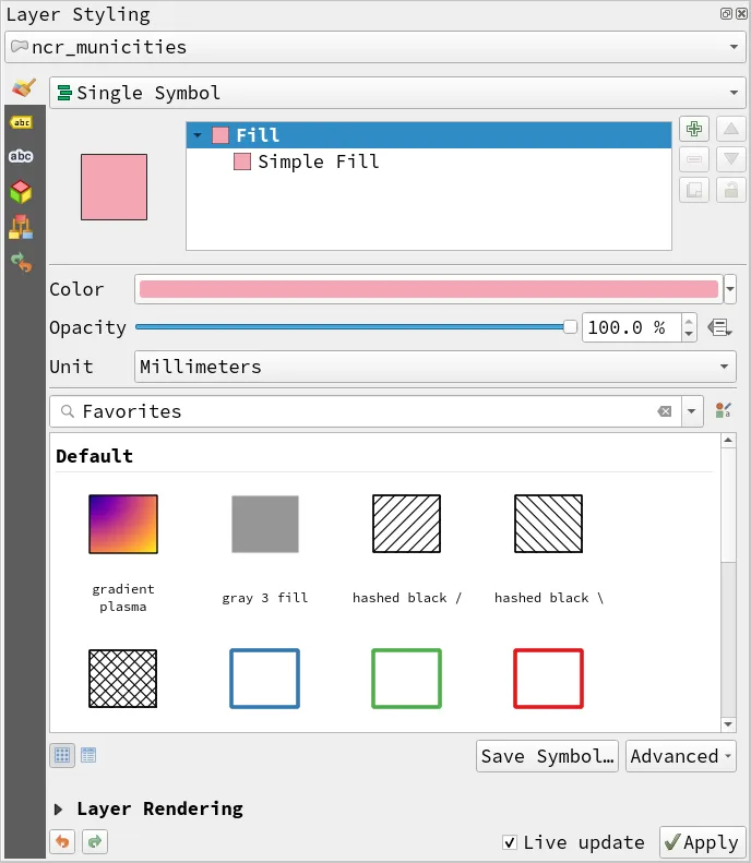 The Layer Styling Panel