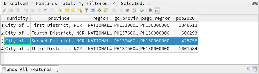 Problem with Dissolve