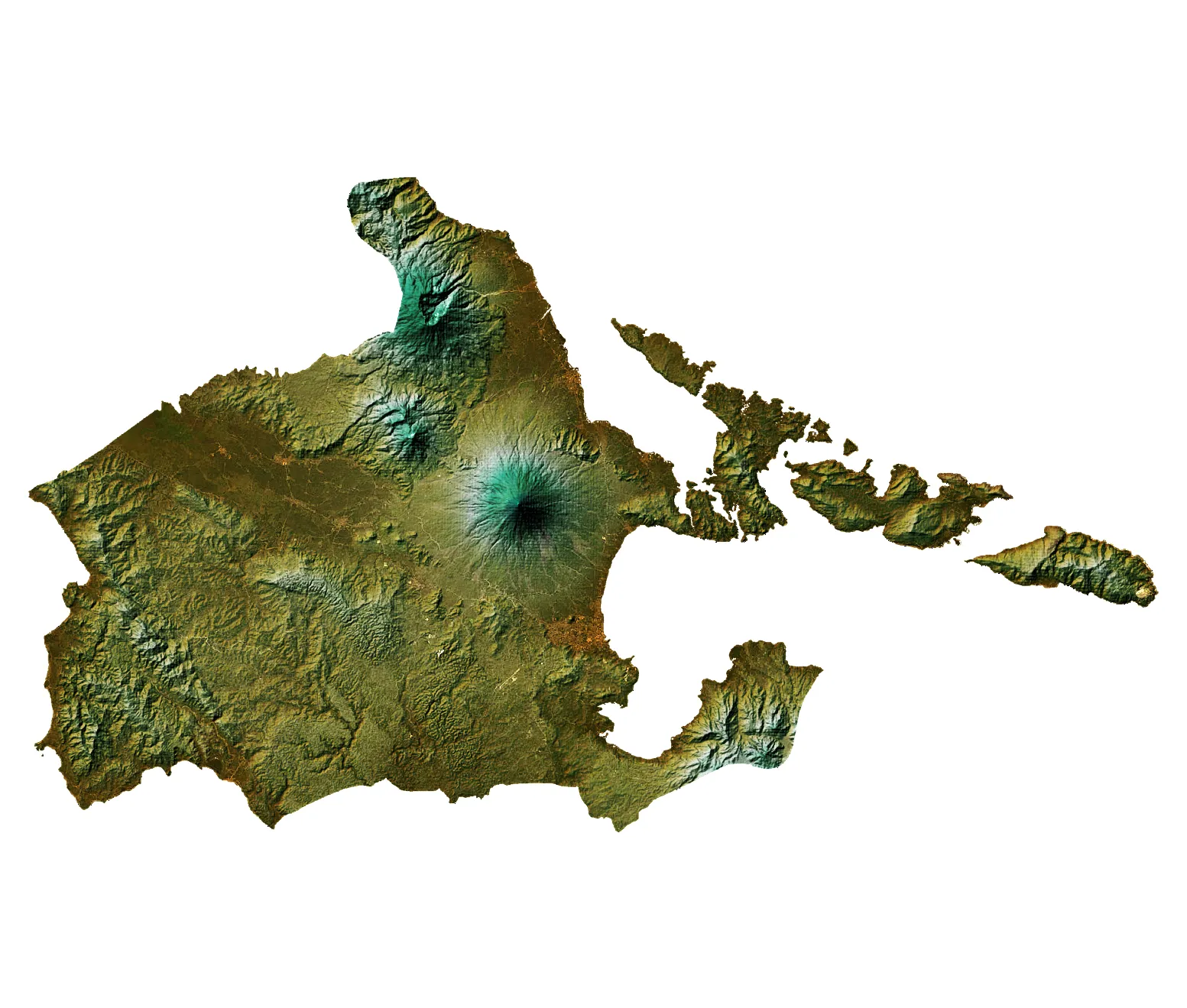 Output for Exercise 2.1.1. Using blending to style rasters