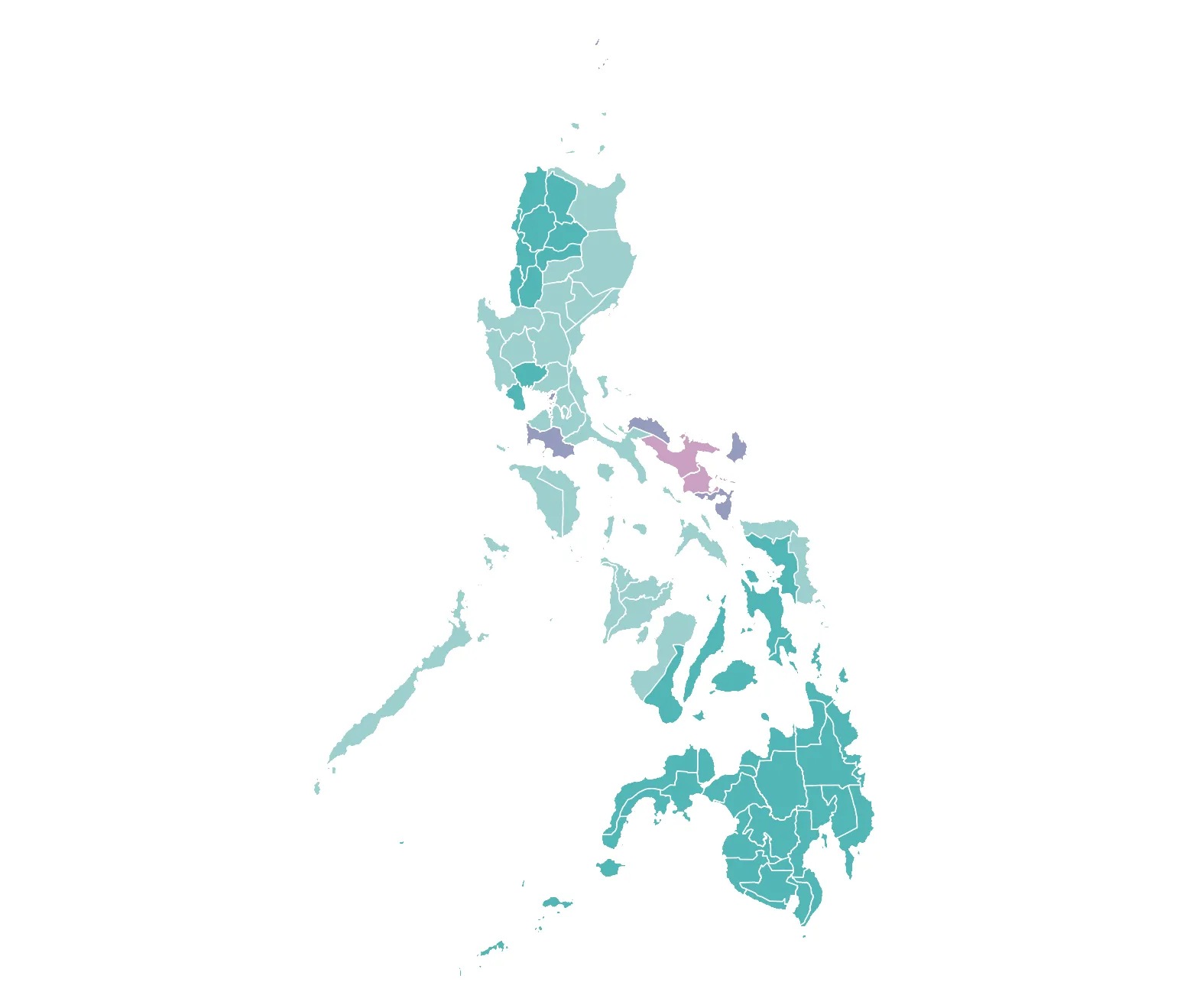 Output for Exercise 2.1.2. Using blending for bivariate choropleth maps