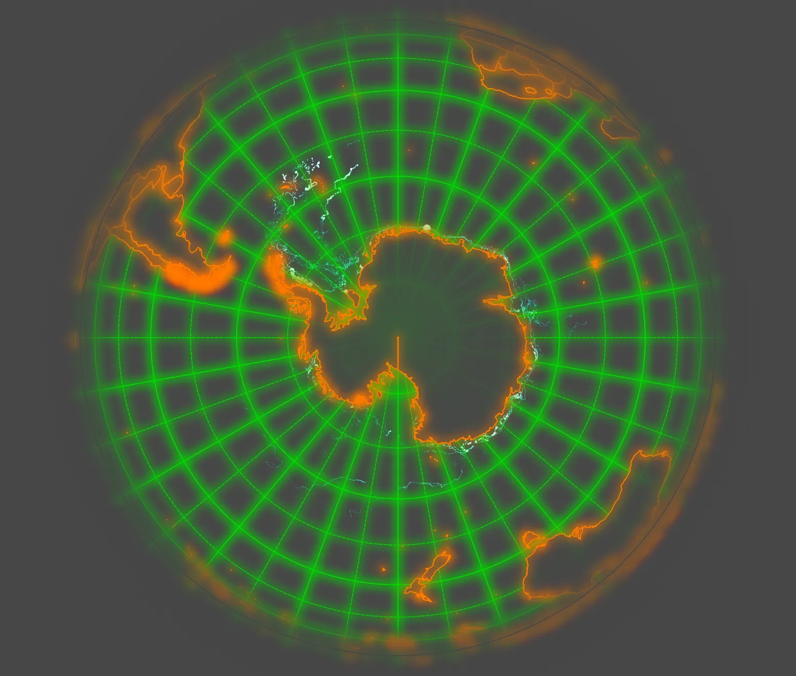 Output for Exercise 2.4. Using Draw Effects to map icebergs