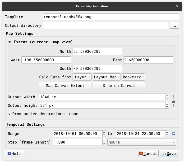 Saving the animation frames as images