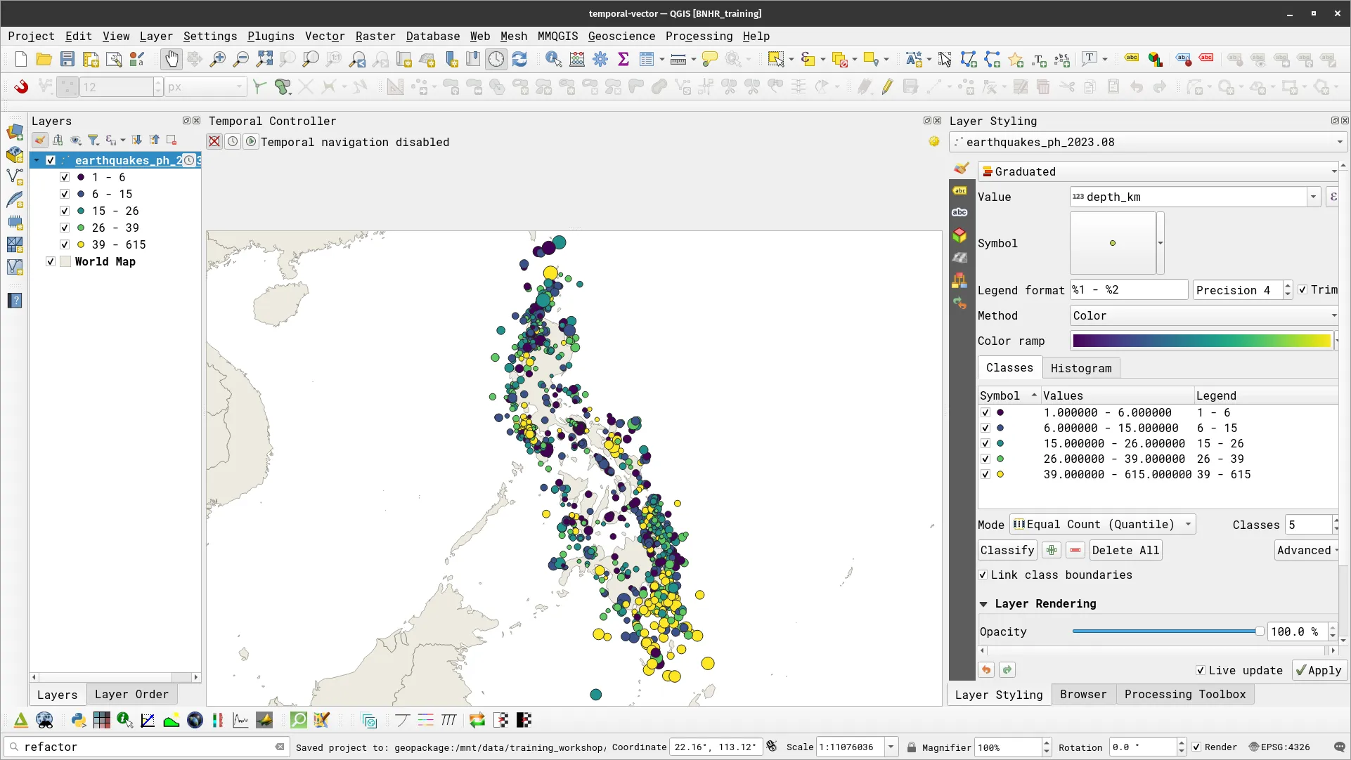 Earthquakes in the Philippines (August 2023) styled