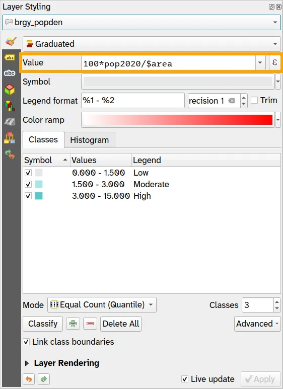 Style parameters for brgy_popden layer