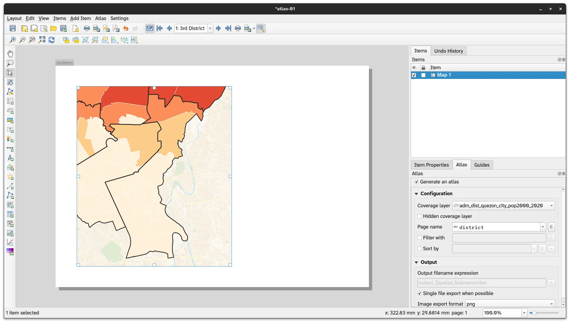Simple atlas functionality