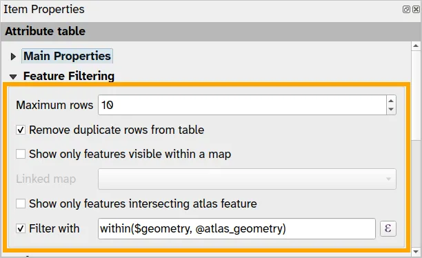 Atlas with data-defined table