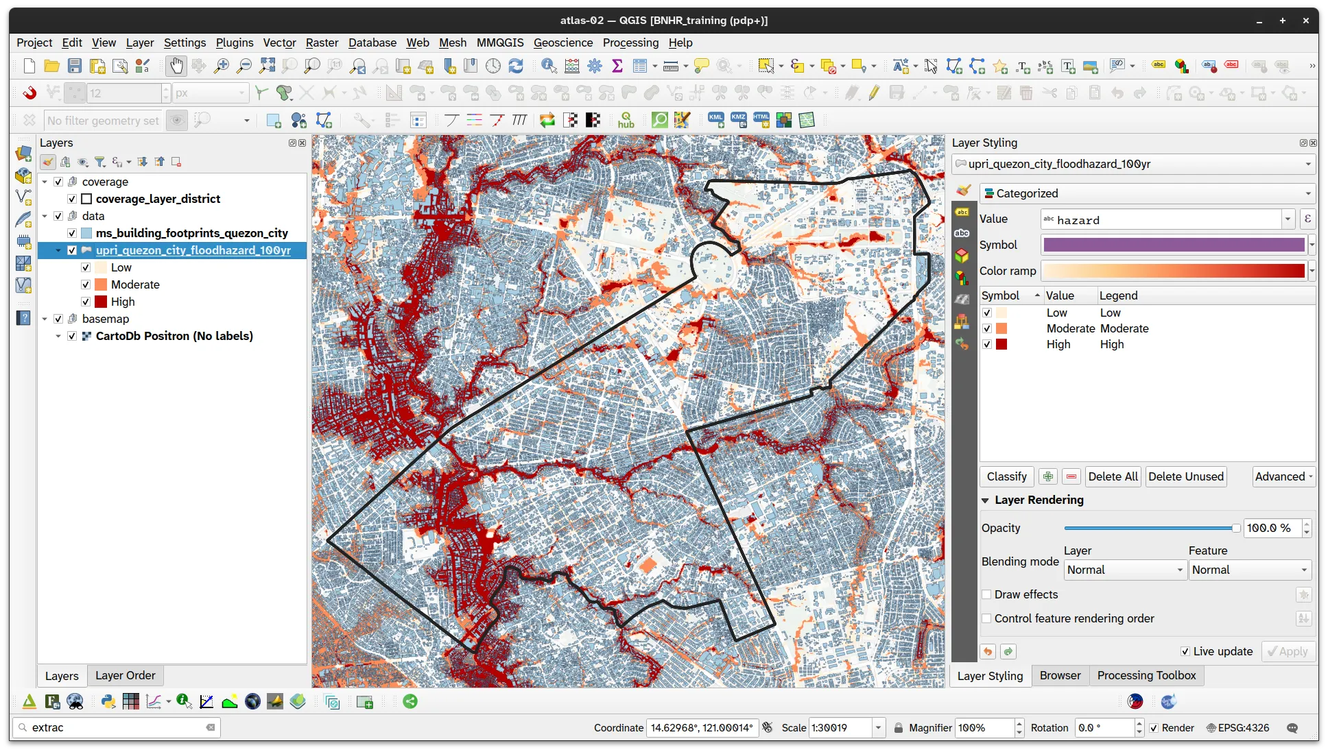 Layers loaded and styled
