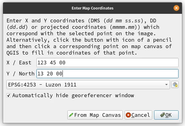 GCP table panel