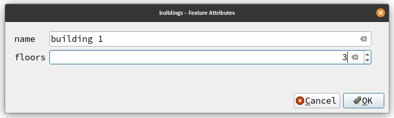 Add attributes to the digitized feature