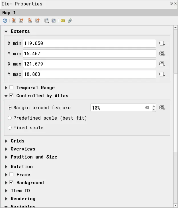 Setting map properties to be Controlled by Atlas